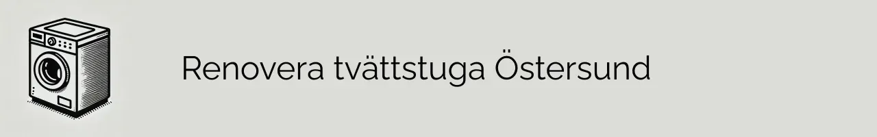 Renovera tvättstuga Östersund